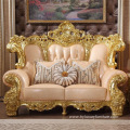 luxury hand craved chesterfield leather classic sofa